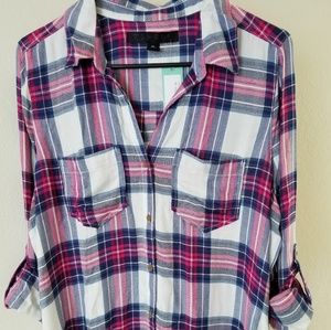 Pink plaid shirt